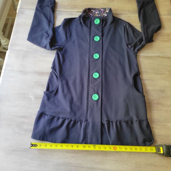 Matilda Jane Womens A Million Little Things Jacket Sz Medium Blue  Button Up - Picture 7 of 9